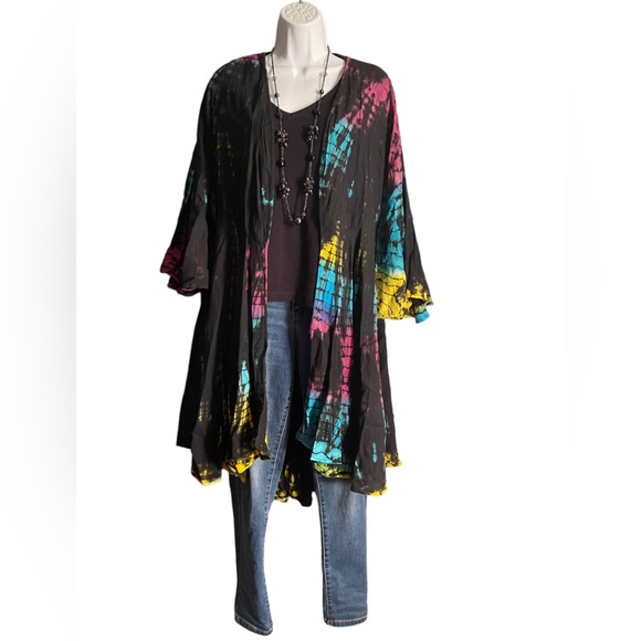 Sacred Threads Jackets & Blazers - NWT.     S/M in SizeCARDIGAN by Sacred Threads.  BL/RD7.   222662